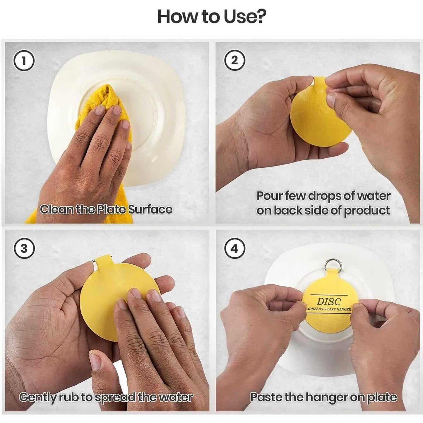 100mm Self Adhesive Disc Plate Hanger