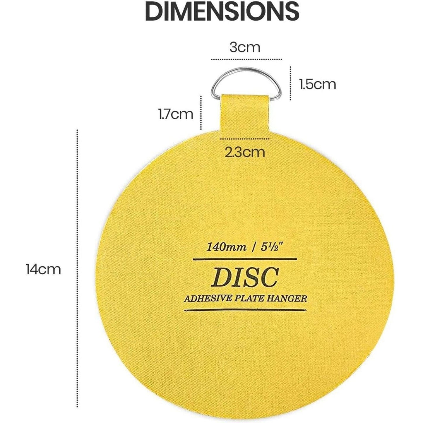 140mm Self Adhesive Disc Plate Hanger