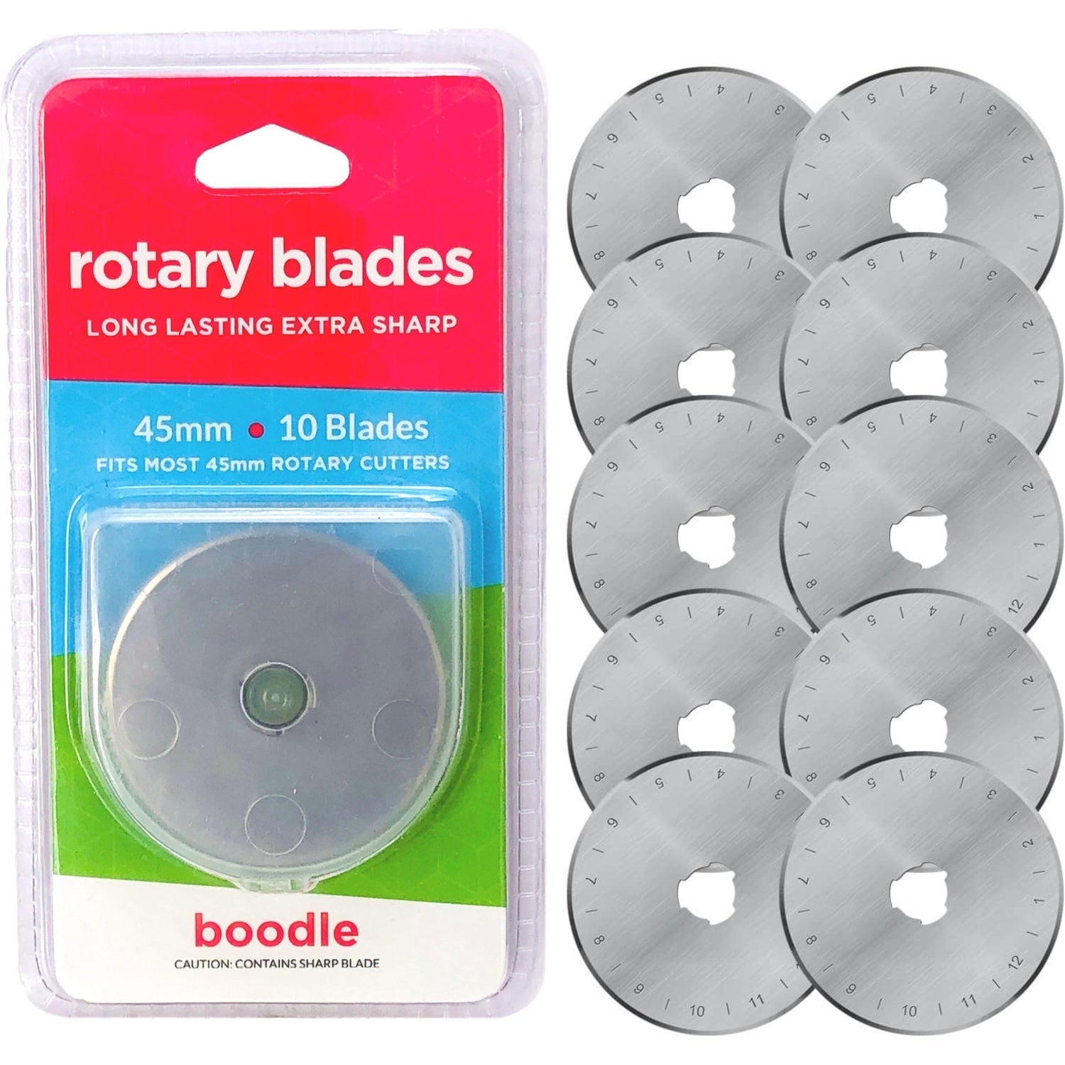45mm Rotary Cutter Blades (10 Pack) Go Hardware