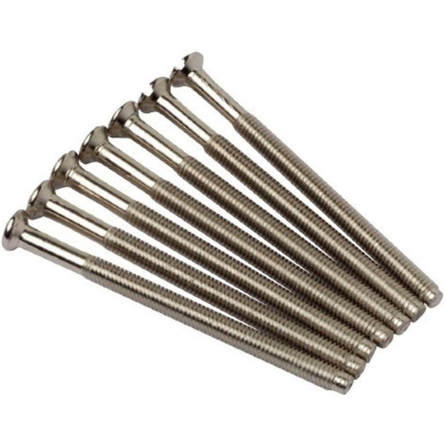 50mm Long Chrome Electrical Screws M3.5 (50 Pack)