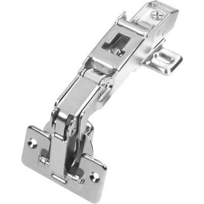 Blum 71T6550 170° Wide Angle Sprung Overlay Hinge & 173L6100 Mounting Plate (2 Pack)