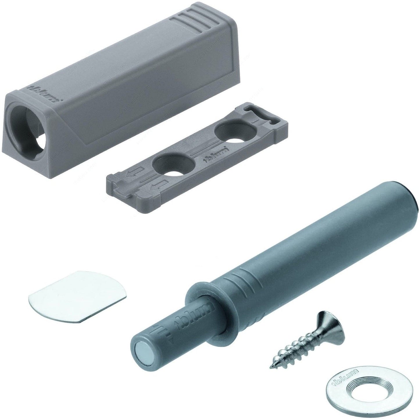 Blum 956.1004 Magnetic Push to Open Tip-On Set & Mounting Plate (Standard Doors)