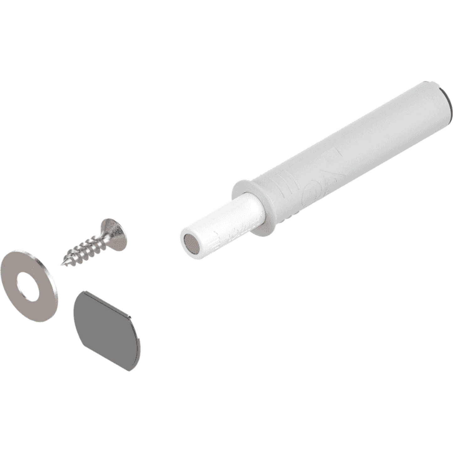 Blum 956.1004.SW Magnetic Push to Open Tip-On Set (White/Standard Doors)