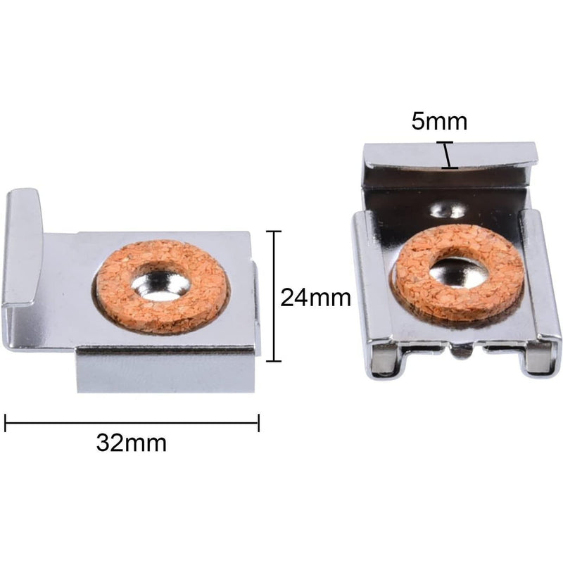 CRL E-Z Mount Chrome Mirror Mounting Clips 6mm