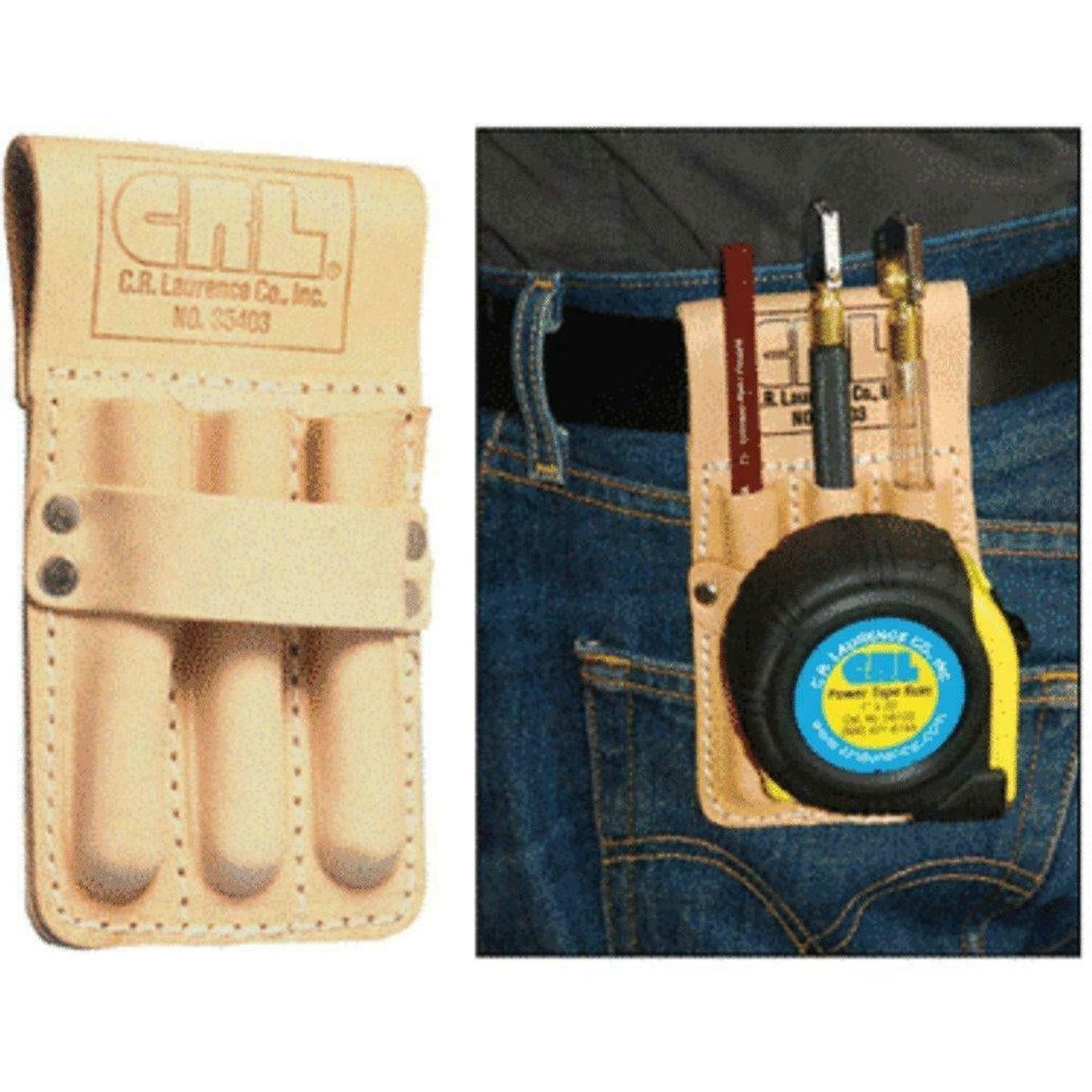 CRL Leather Glass Cutter & Pencil Belt Pouch