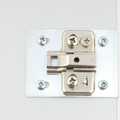 Hafele Cabinet Hinge Mount Repair Plate Kit (Cream White/2 Pack)