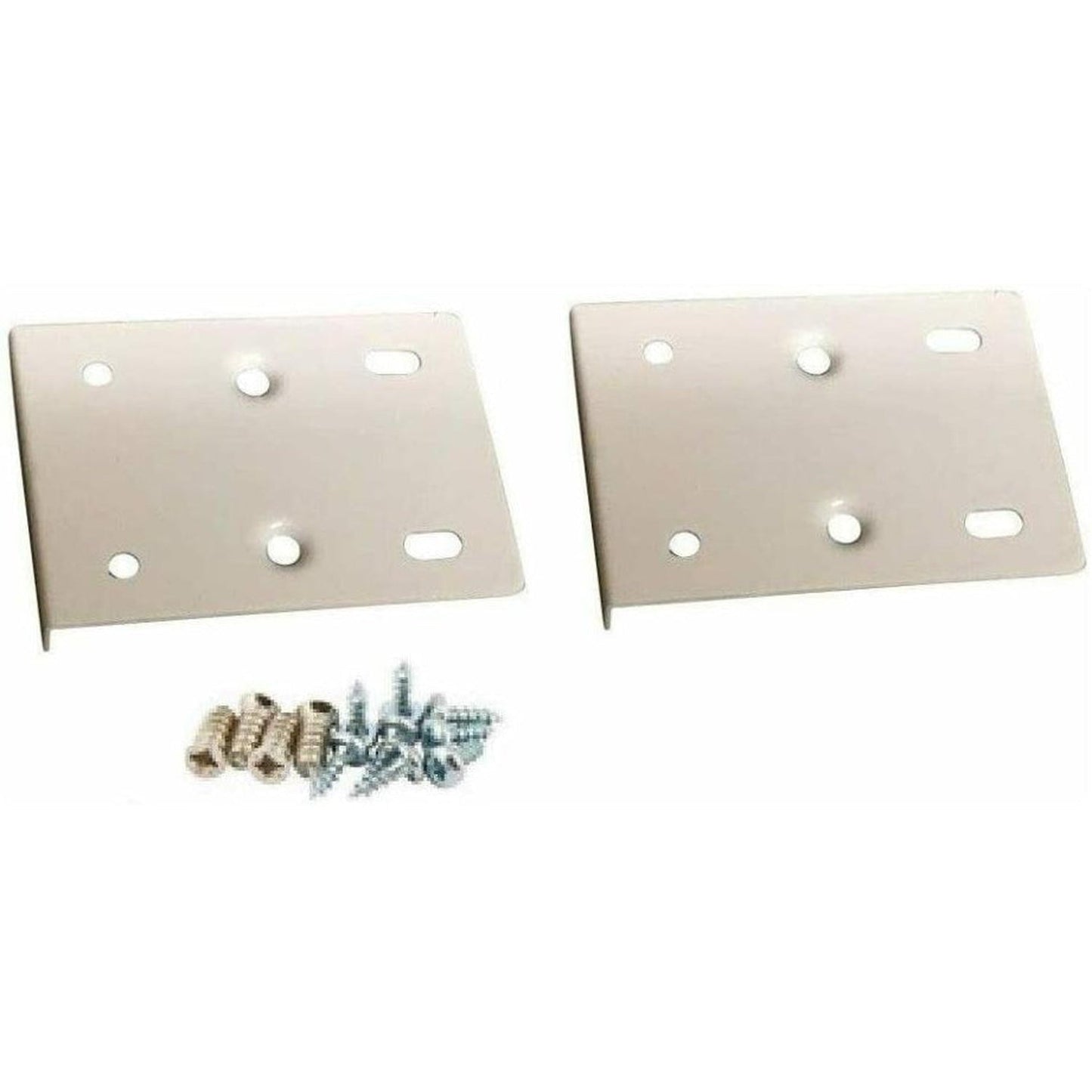 Hafele Cabinet Hinge Mount Repair Plate Kit (Cream White/2 Pack)
