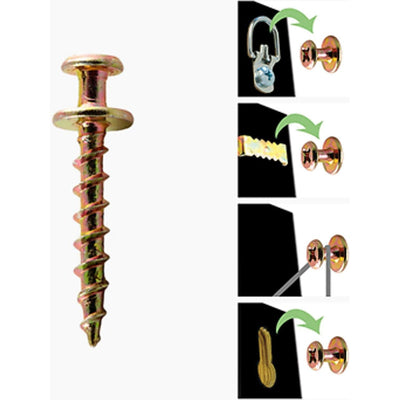 Hangman Bear Claw Picture Frame Hanging Kit (Screws, Level & Keyhole Locators)