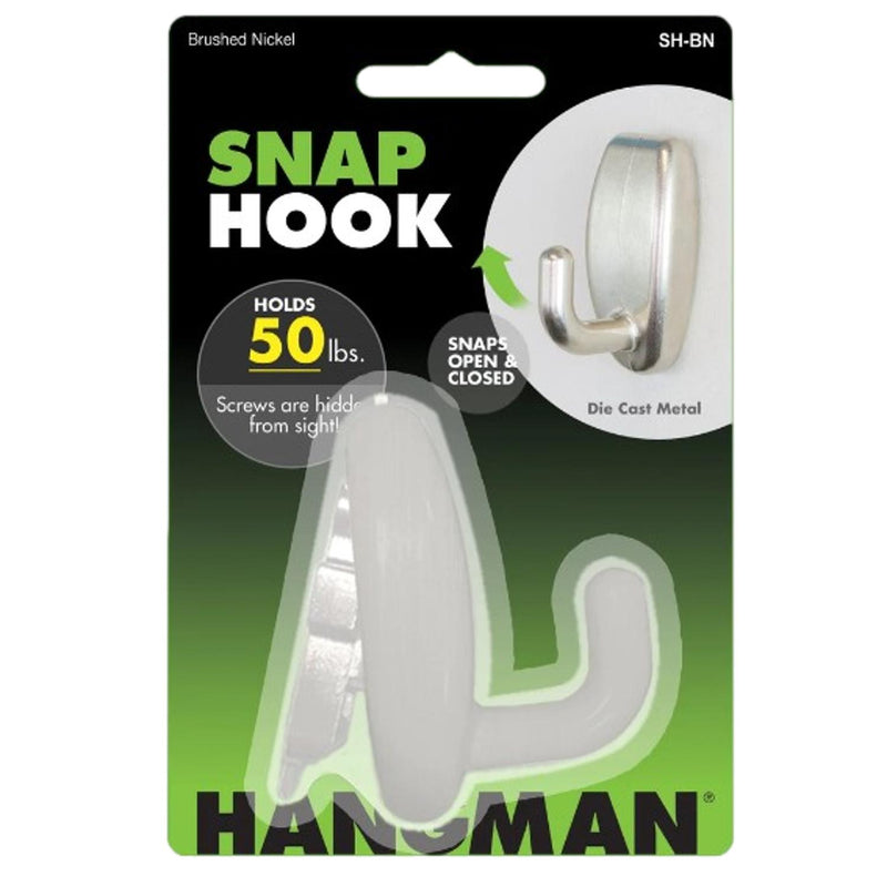 Hangman Heavy Duty Snap Hook Brushed Nickel