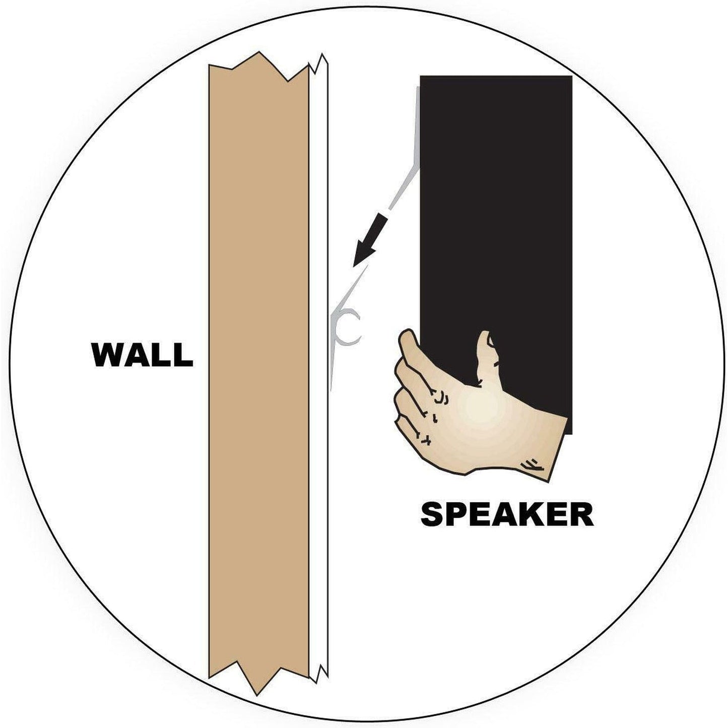 Hangman Heavy Duty Speaker Wall Mount Hanger Kit ASM-6-2