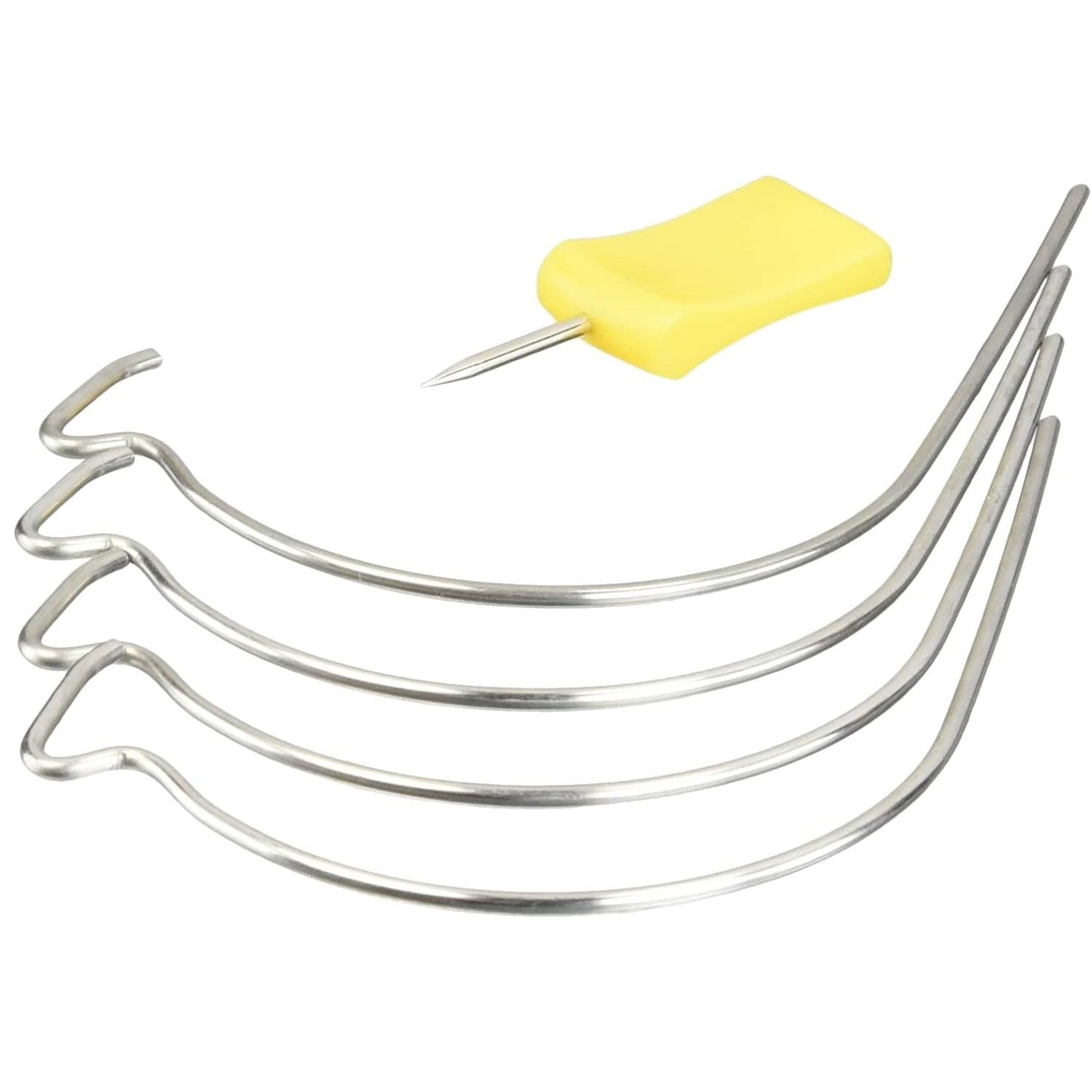 Hangman J Picture Hook Stainless Steel with ThumbSaver (4 Pack)