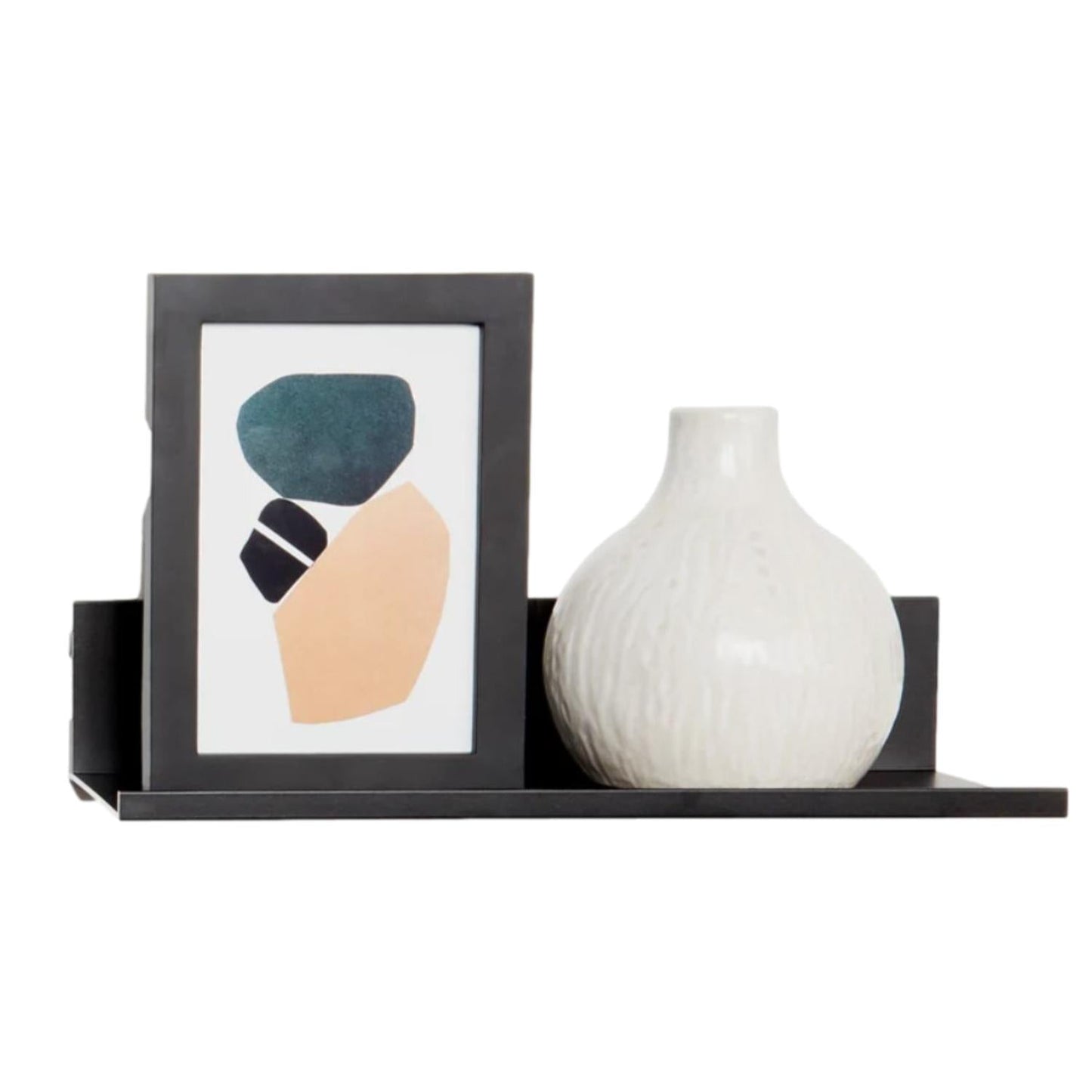 Hangman "No Stud" Black Floating Wall Shelf 450mm (18")
