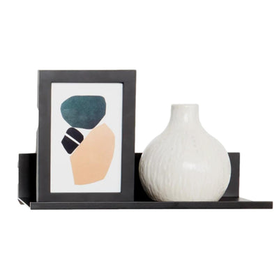 Hangman "No Stud" Black Floating Wall Shelf 450mm (18")