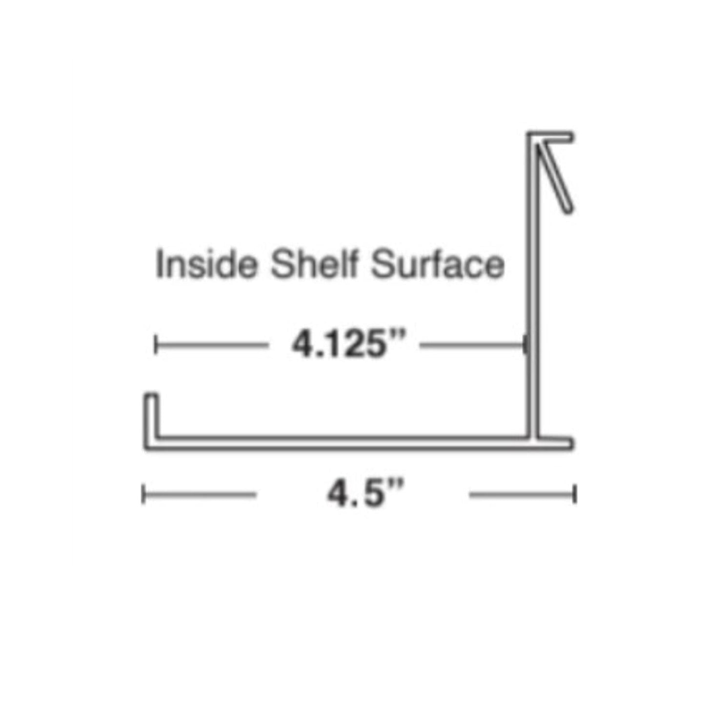 Hangman "No Stud" White Floating Wall Shelf 450mm (18")