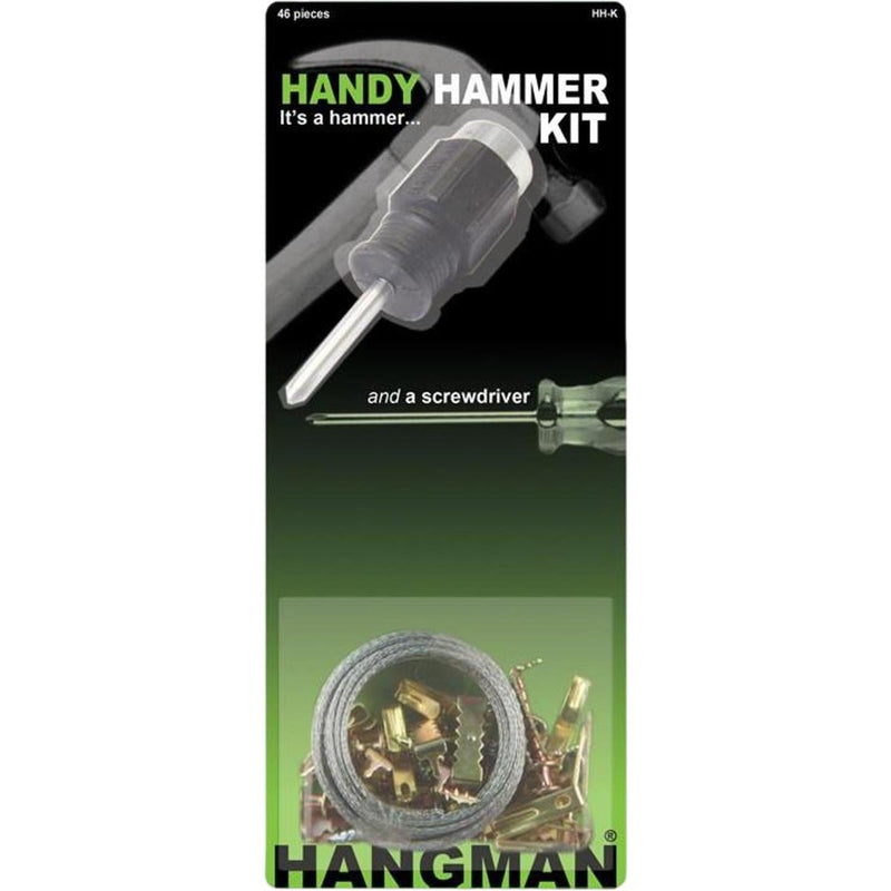 Hangman Picture Hanging Kit & Handy Hammer 46 Pieces HHK
