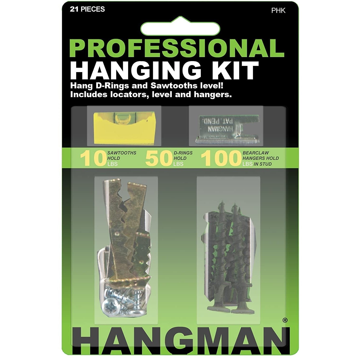 Hangman Professional Picture Hanging Kit 4 Frame Kit PHK Go Hardware