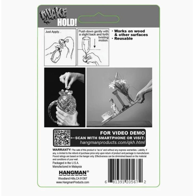 Hangman Quakehold Museum Putty - Stop Items Sliding/Moving