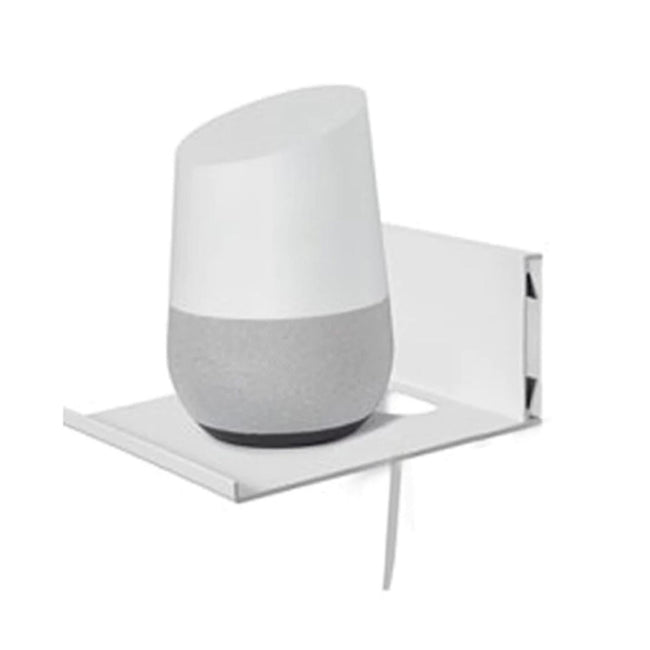 Hangman White Smart Device Floating Wall Shelf For Alexa, Google Home Etc