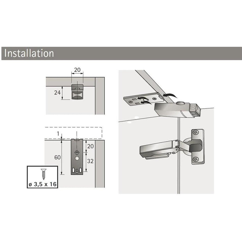 Hettich 0060579 Hinge Soft Close Damper (2 PacK)