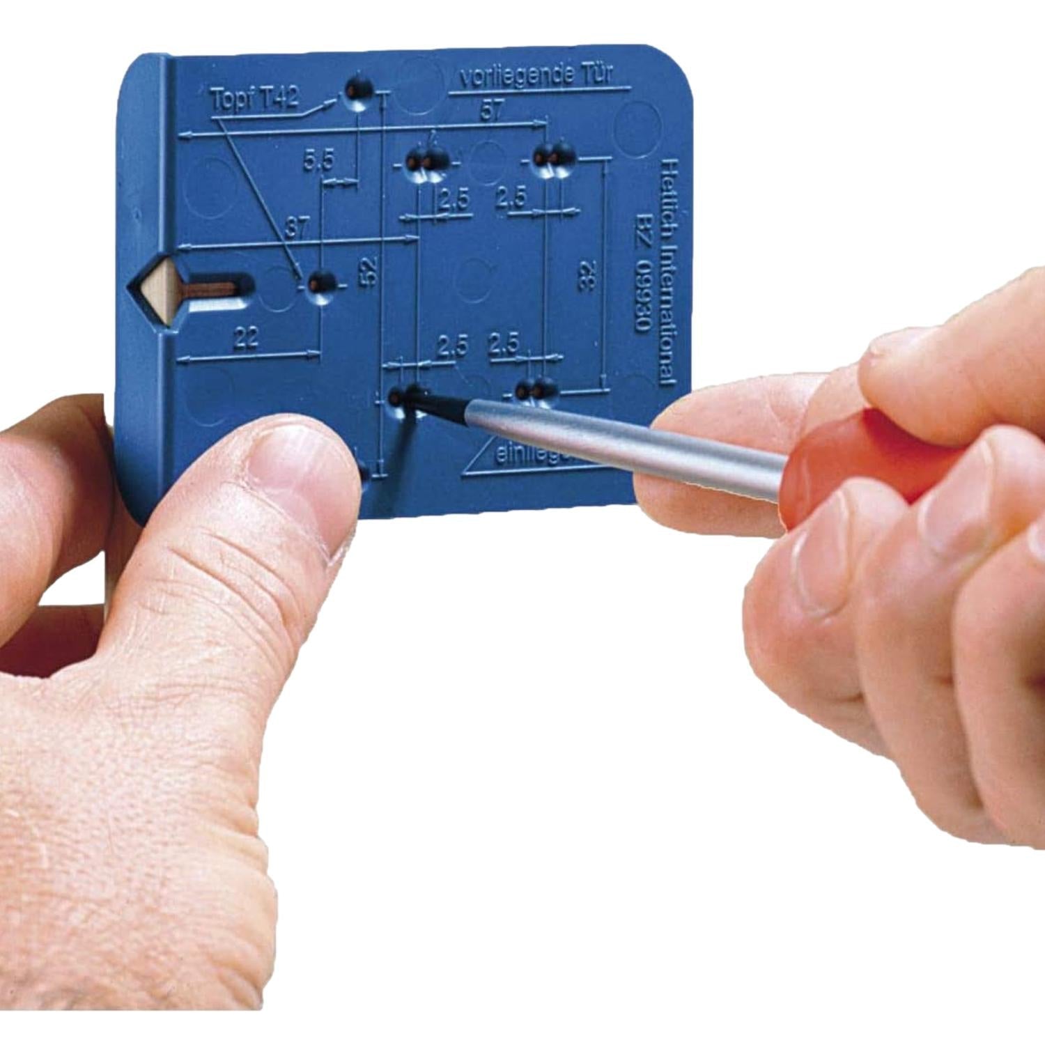 Hettich 45150 Blue Jig Hinge Hole Marking Template Go Hardware