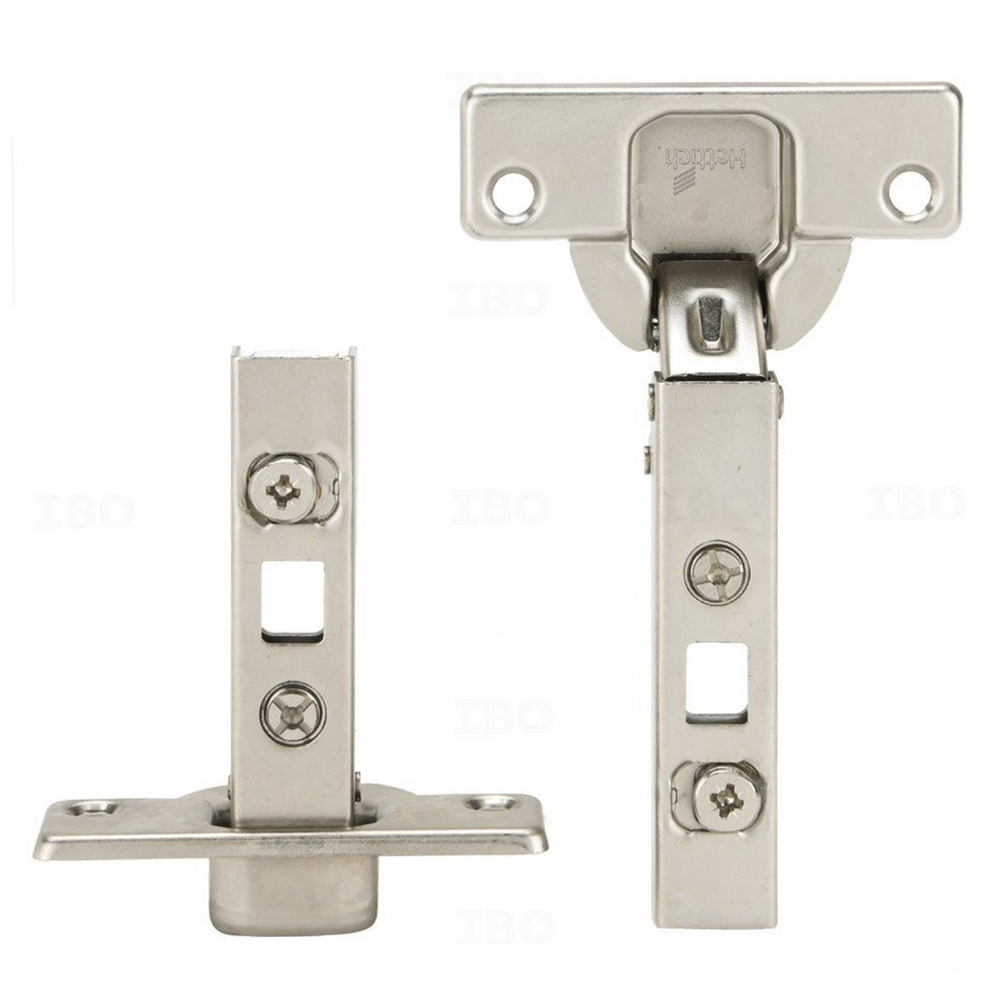 Hettich 9433 Intermat 110° Overaly Hinge & Mounting Plate (2 Pack)