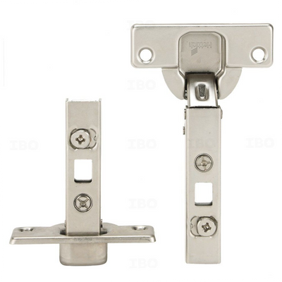 Hettich 9433 Intermat 110° Overaly Hinge & Mounting Plate (2 Pack)