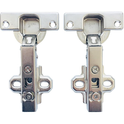 Hettich 9433 Intermat 110° Overaly Hinge & Mounting Plate (2 Pack)