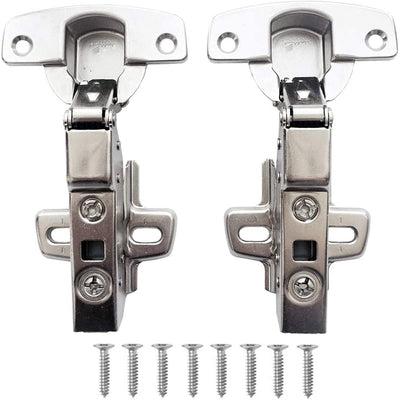 Hettich Sensys 8645i 110° Half Overlay Soft Close Hinge & Mounting Plate TH52 (2 Pack)