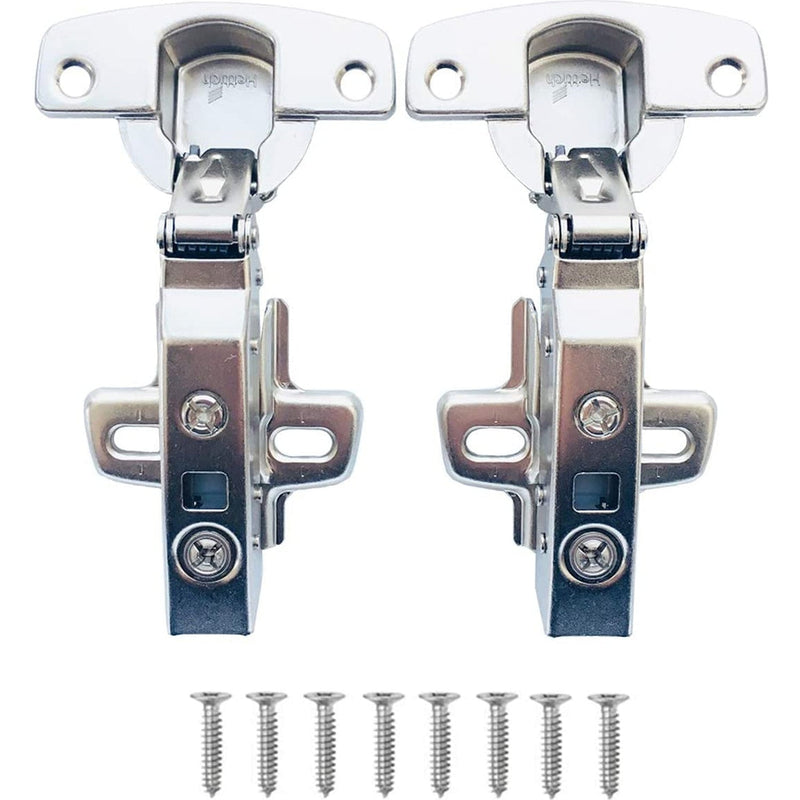 Hettich Sensys 8645i 110° Overlay Soft Close Hinge & Mounting Plate TH52 (2 Pack)