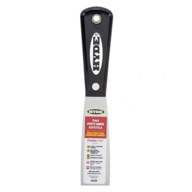 Hyde 02000 Flexible Carbon Steel Putty Knife / Scraper 32mm (1-1/4")