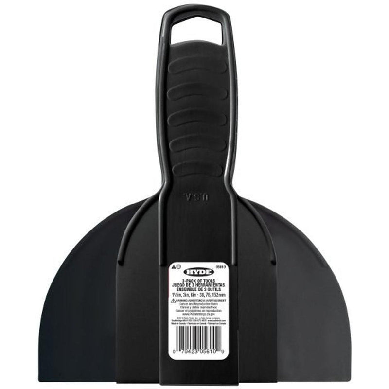 Hyde 05610 Economy Scraper/Spreader Tool Set 38mm, 76mm, 152mm