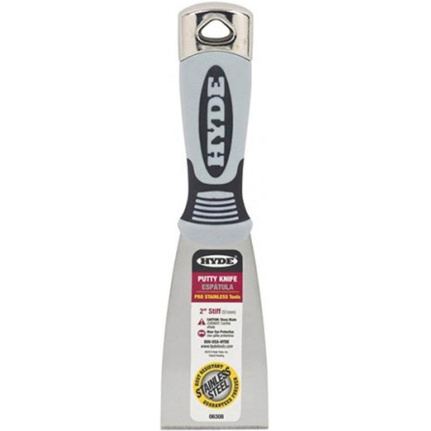 Hyde 06308 Stiff Pro Stainless Steel Putty Knife 51mm (2")