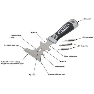 Hyde 06985 17-in-1 Painters Multi Tool