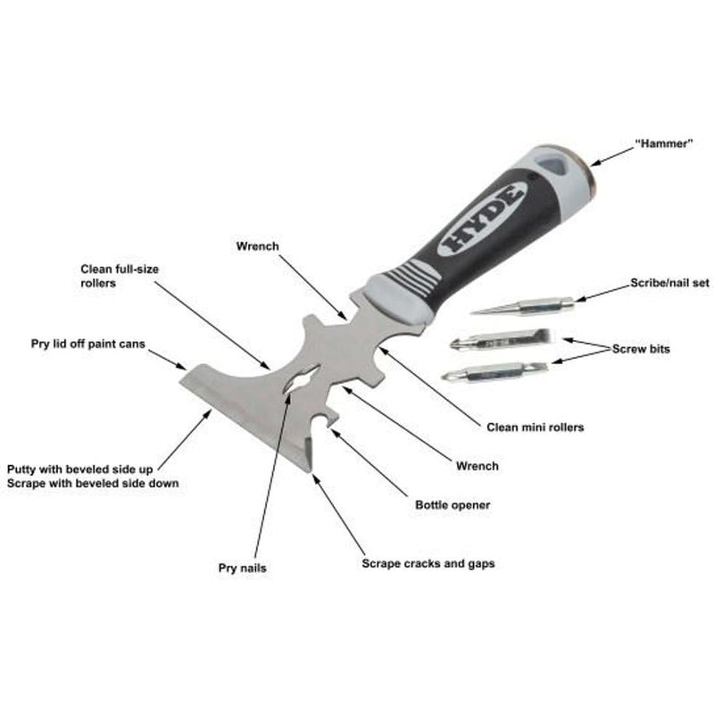 Hyde 06985 17-in-1 Painters Multi Tool