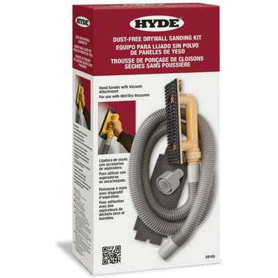 Hyde 09165 Vacuum Hand Wall Sanding Kit with 6' Hose