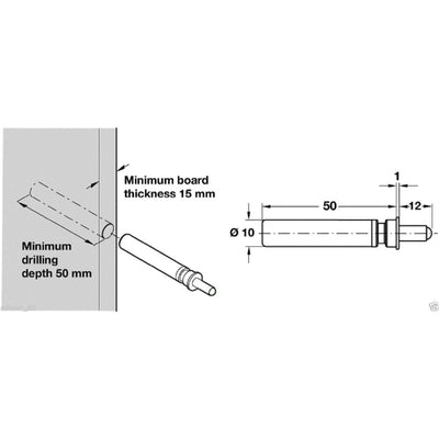 Salice Smove Soft Close Kitchen Cabinet Door Damper