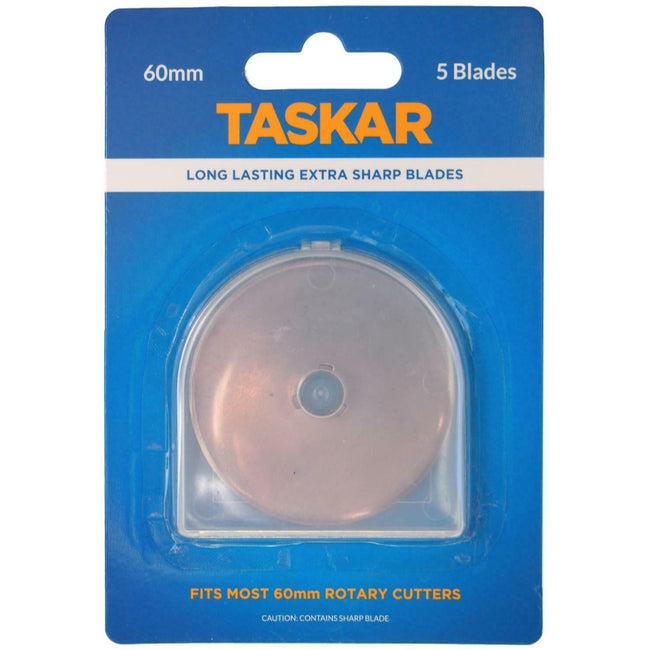 Taskar 60mm Rotary Cutter Blades (5 Pack)