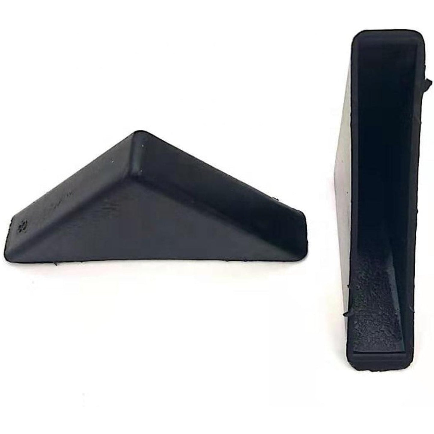 Taskar Black Plastic Glass Corner Protectors 8mm (20 Pack)