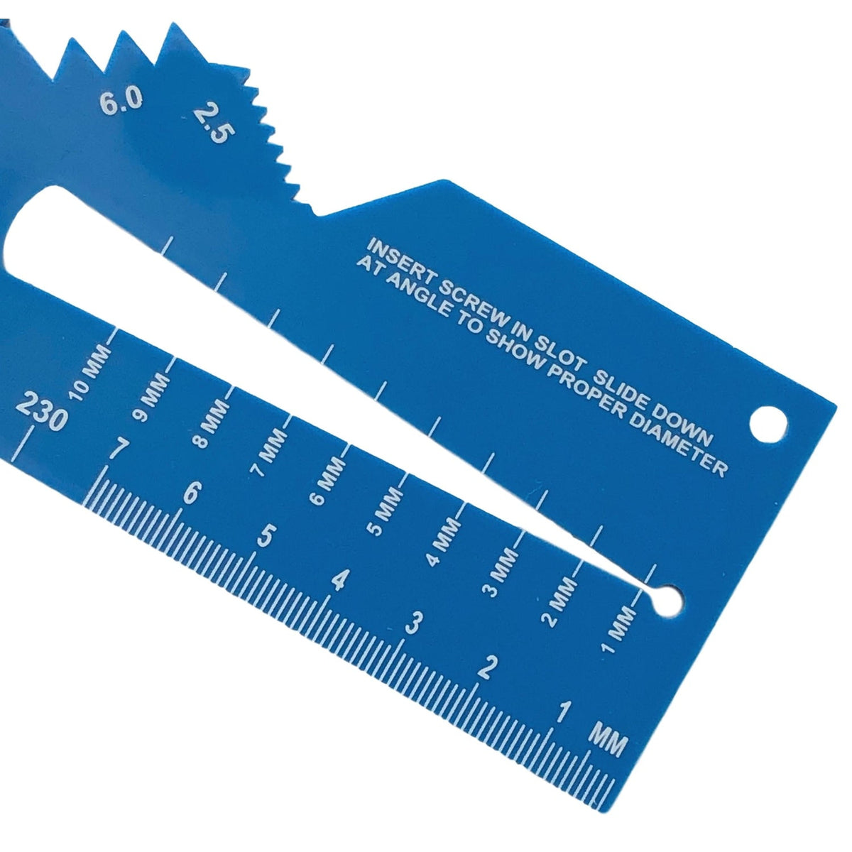 Roll Threader Ruler Taskar Screw Diameter & Thread Pitch Gauge Ruler (Metric) – Go Hardware