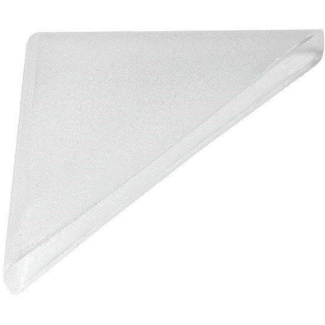 Taskar White Plastic Glass Corner Protectors 4mm (20 Pack)