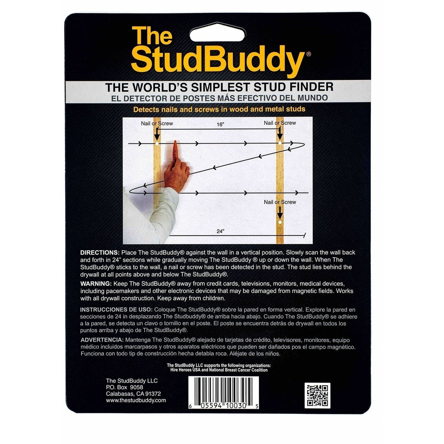 The StudBuddy Magnetic Stud Finder (2 Pack)
