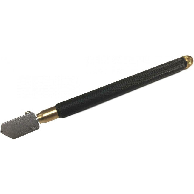 Toyo TC17BBV Thick Glass Tap Wheel Glass Cutter Black Brass Handle