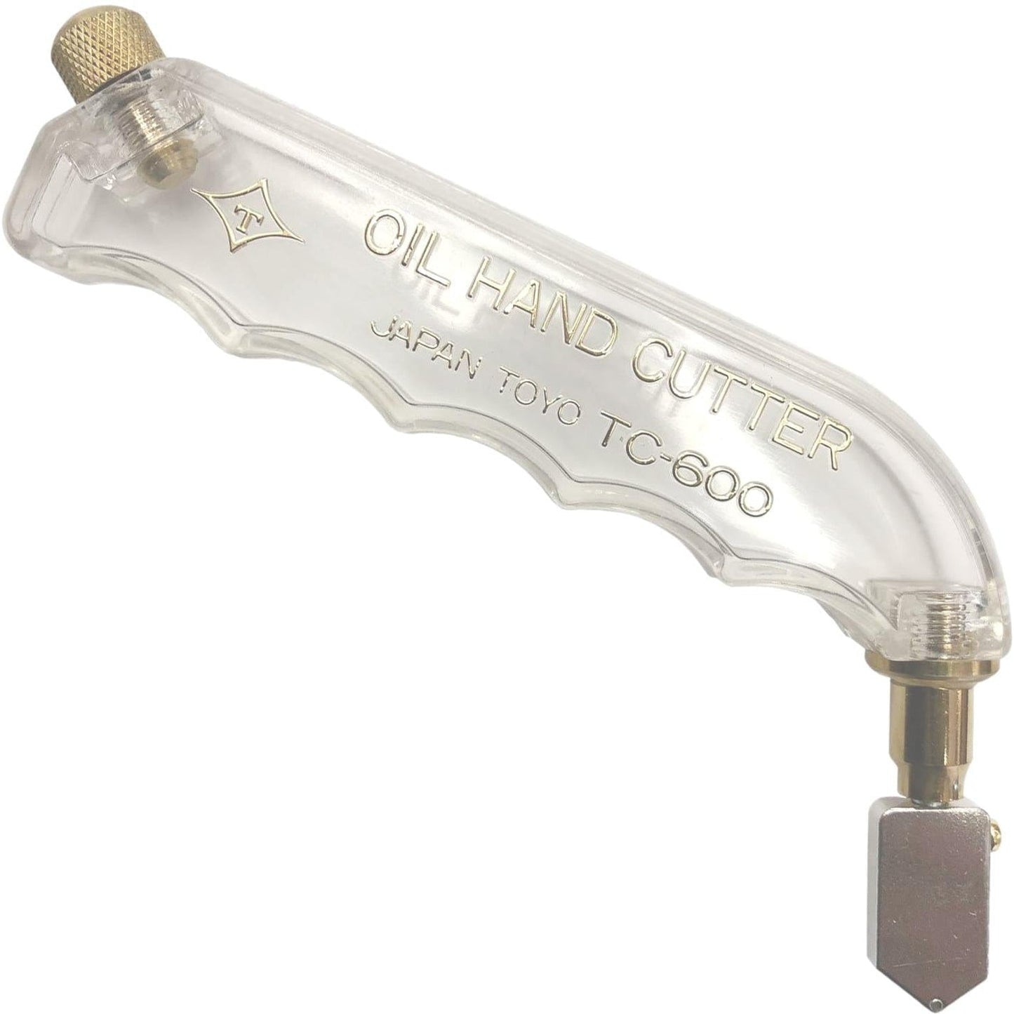 Toyo TC600S Straight Head Pistol Grip Glass Cutter Clear Handle