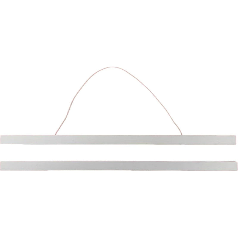 White Magnetic Poster Hangers Real Wood 635mm A2, A1