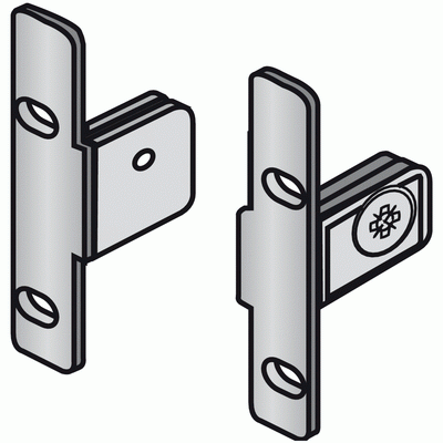Hettich 79174 Multitech Front Drawer Bracket Connector 54mm (Pair)