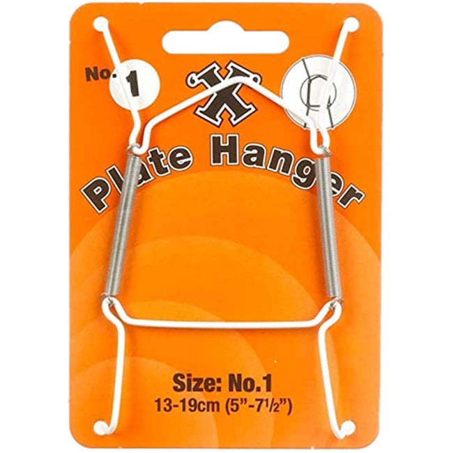 Wall Plate Hanger Small 13-19cm  X Hooks No. 1